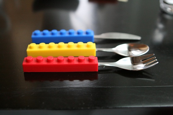 Lego eating utensils