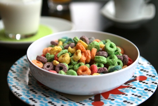 cereal in a bowl