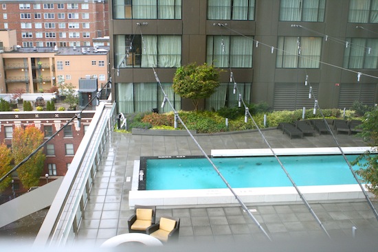 A building with a pool table