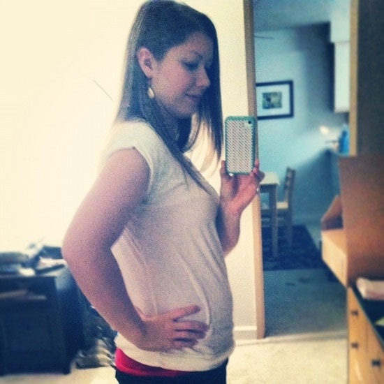 Lauren pregnant mirror selfie