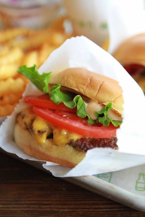burger from shake shack