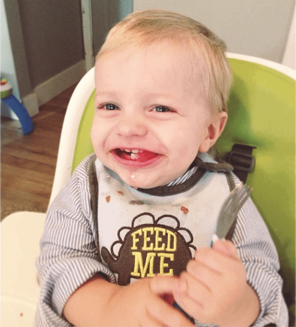 baby eating