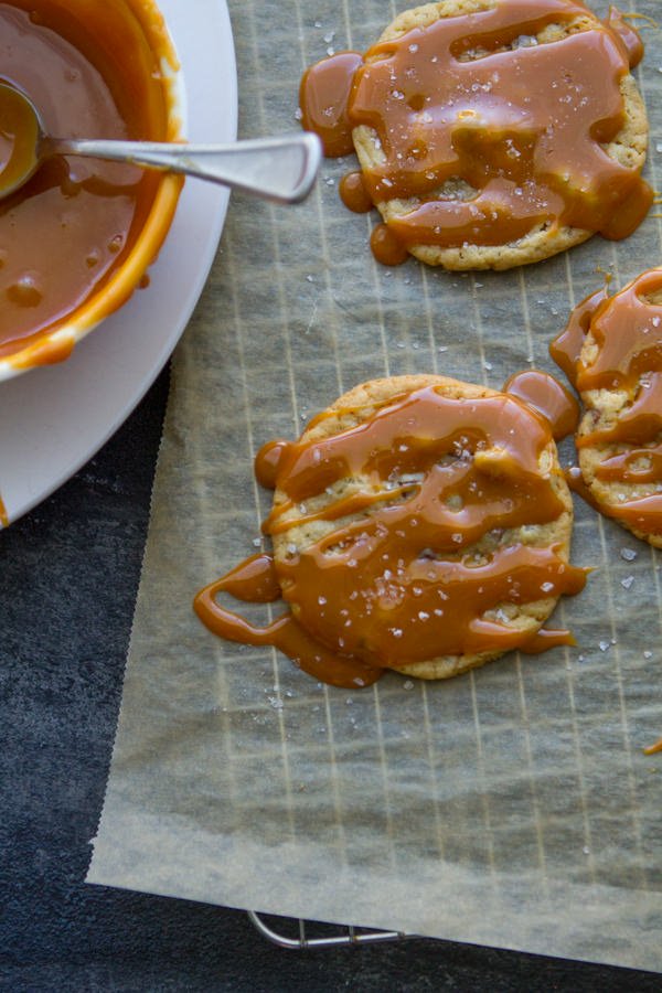 Salted Caramel Chocolate Chip Cookies