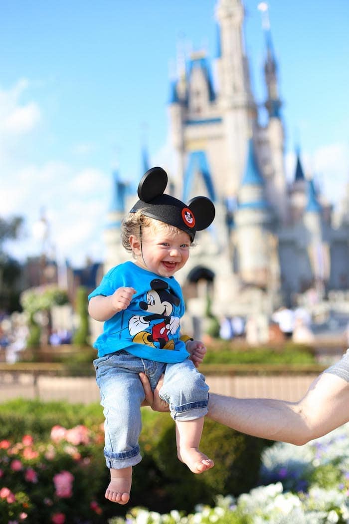 Eddie with Mickey ears on