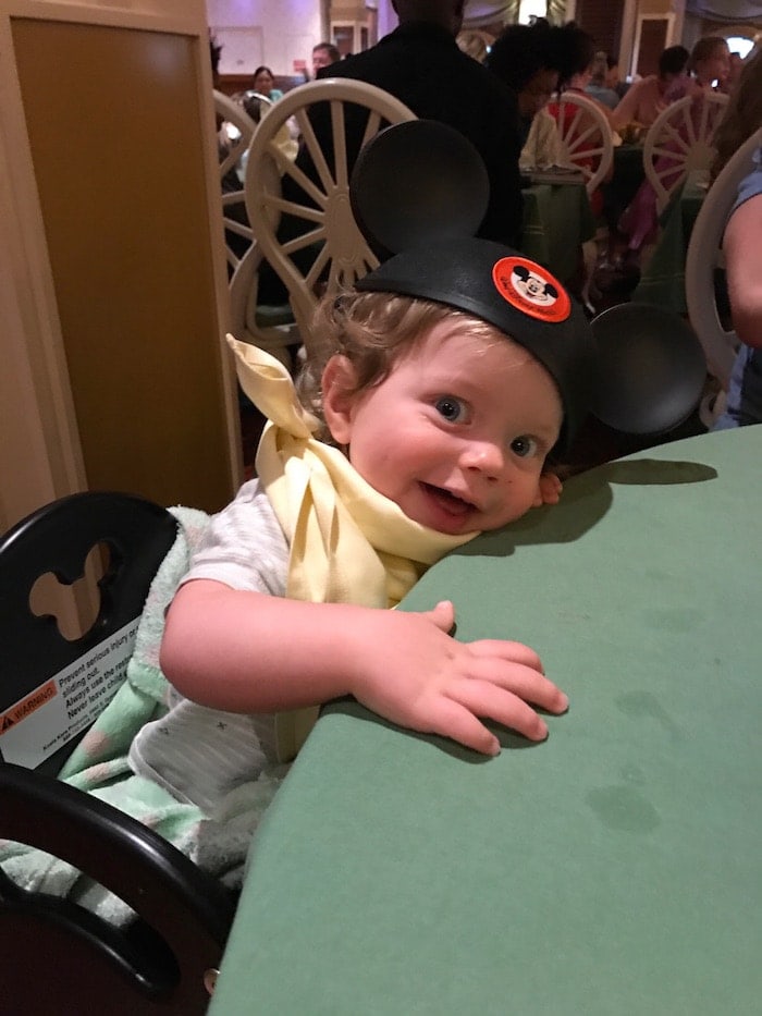 Eddie sitting at a table