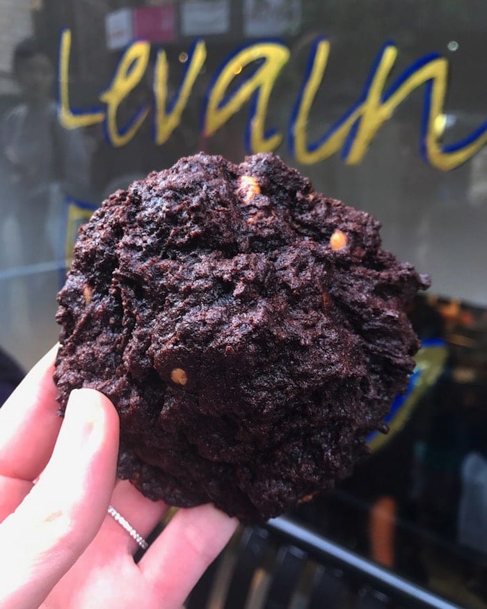 Levain chocolate peanut butter cookie
