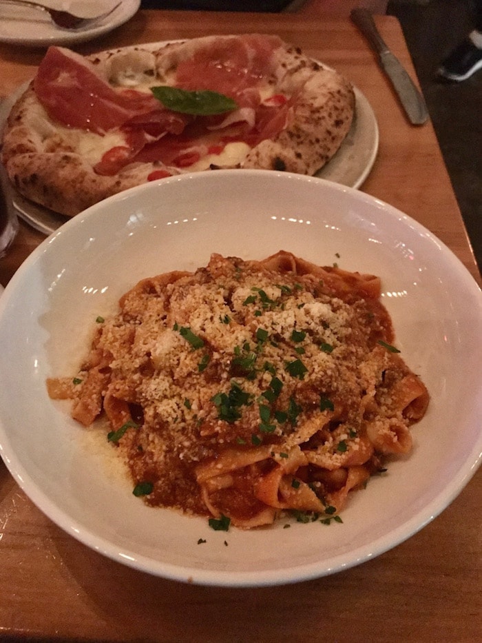A close up of a plate of food on a table