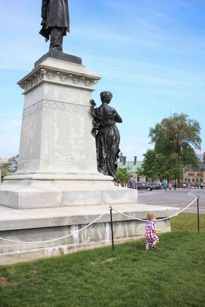 A statue of a person