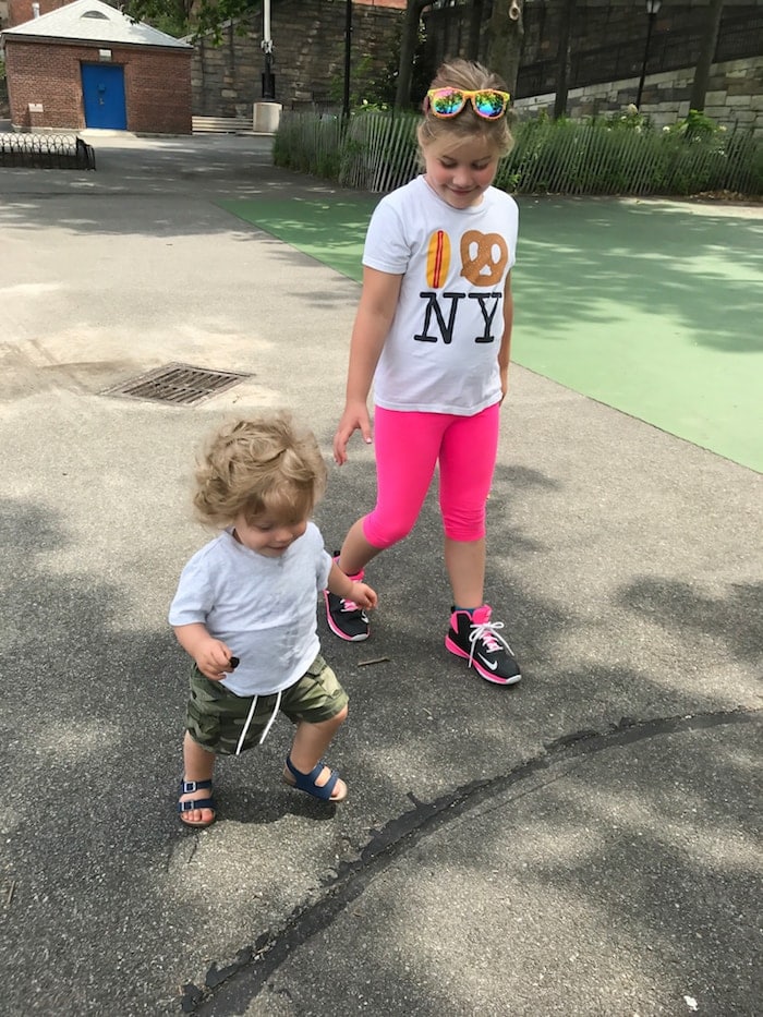 Brooke and Eddie walking