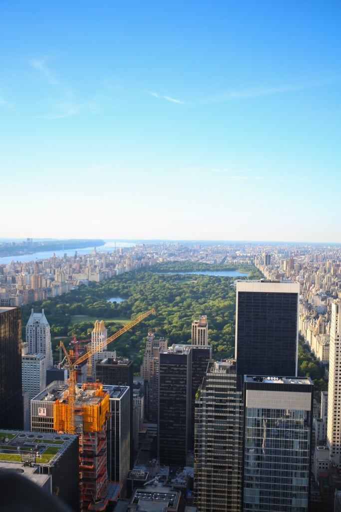 A view from the top of the Rockefeller building