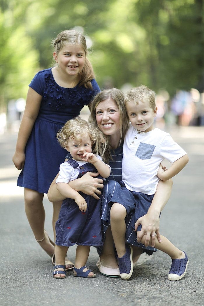 Lauren and the kids