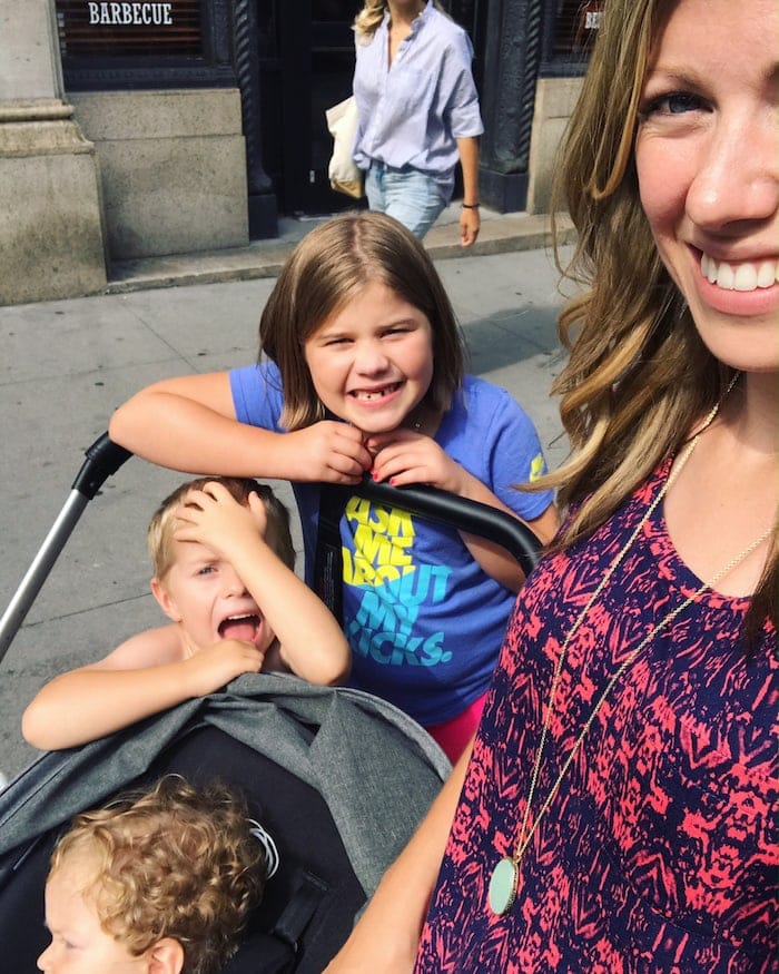 Lauren and the kids