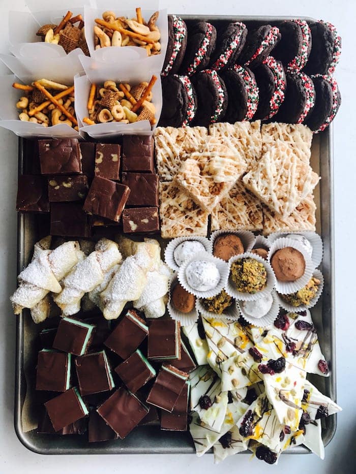 Christmas dessert board