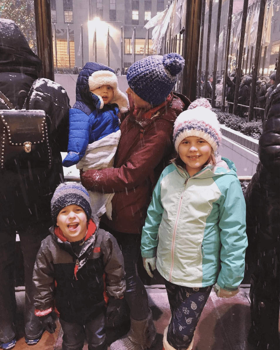 Brennan family outside