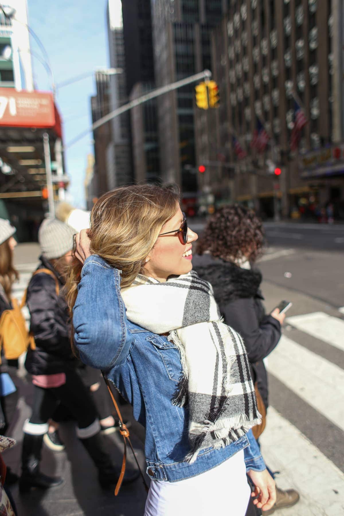 Lauren next to Radio City Music Hall
