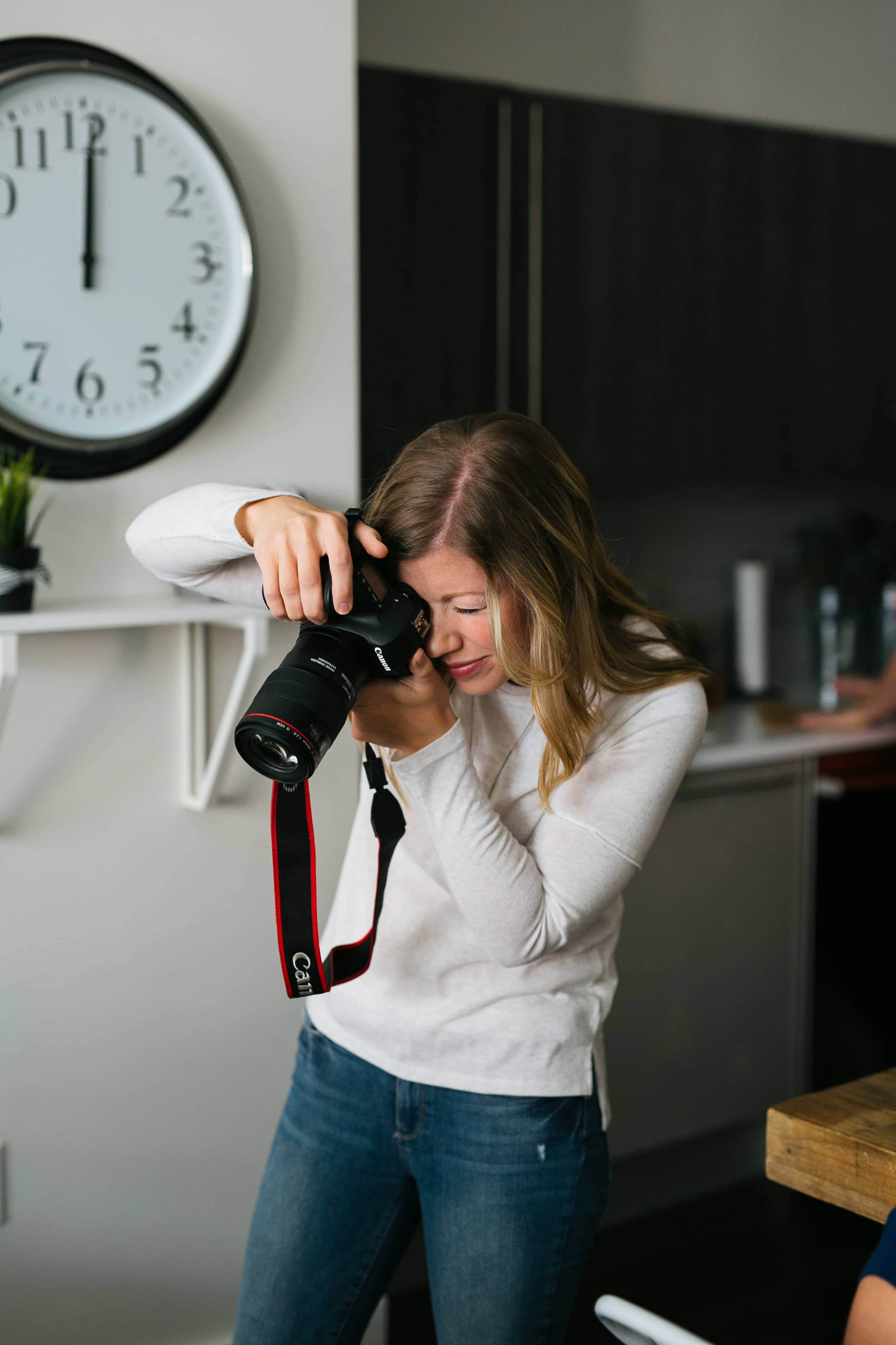 Lauren taking photos