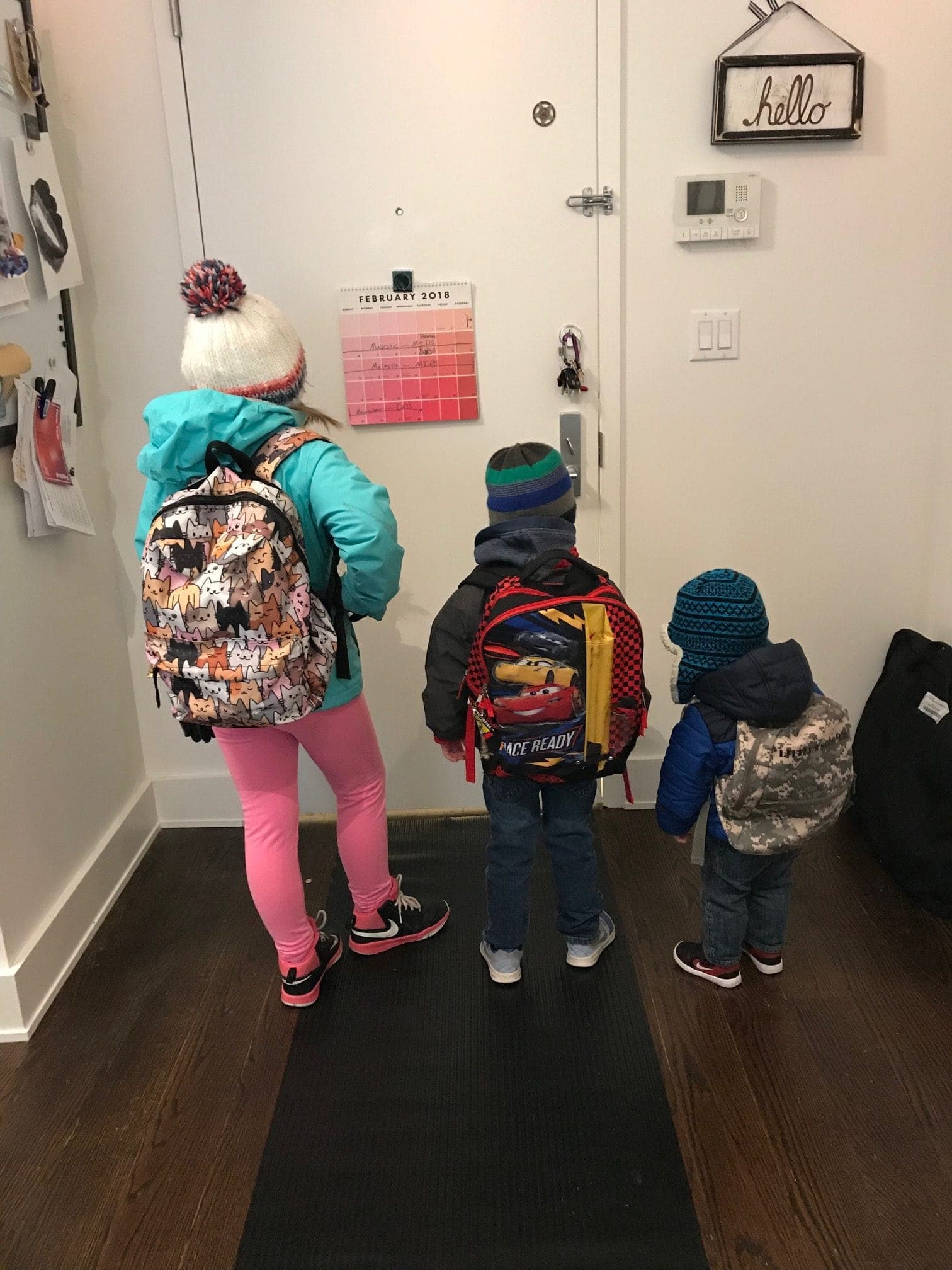 Brennan kids ready to go outside