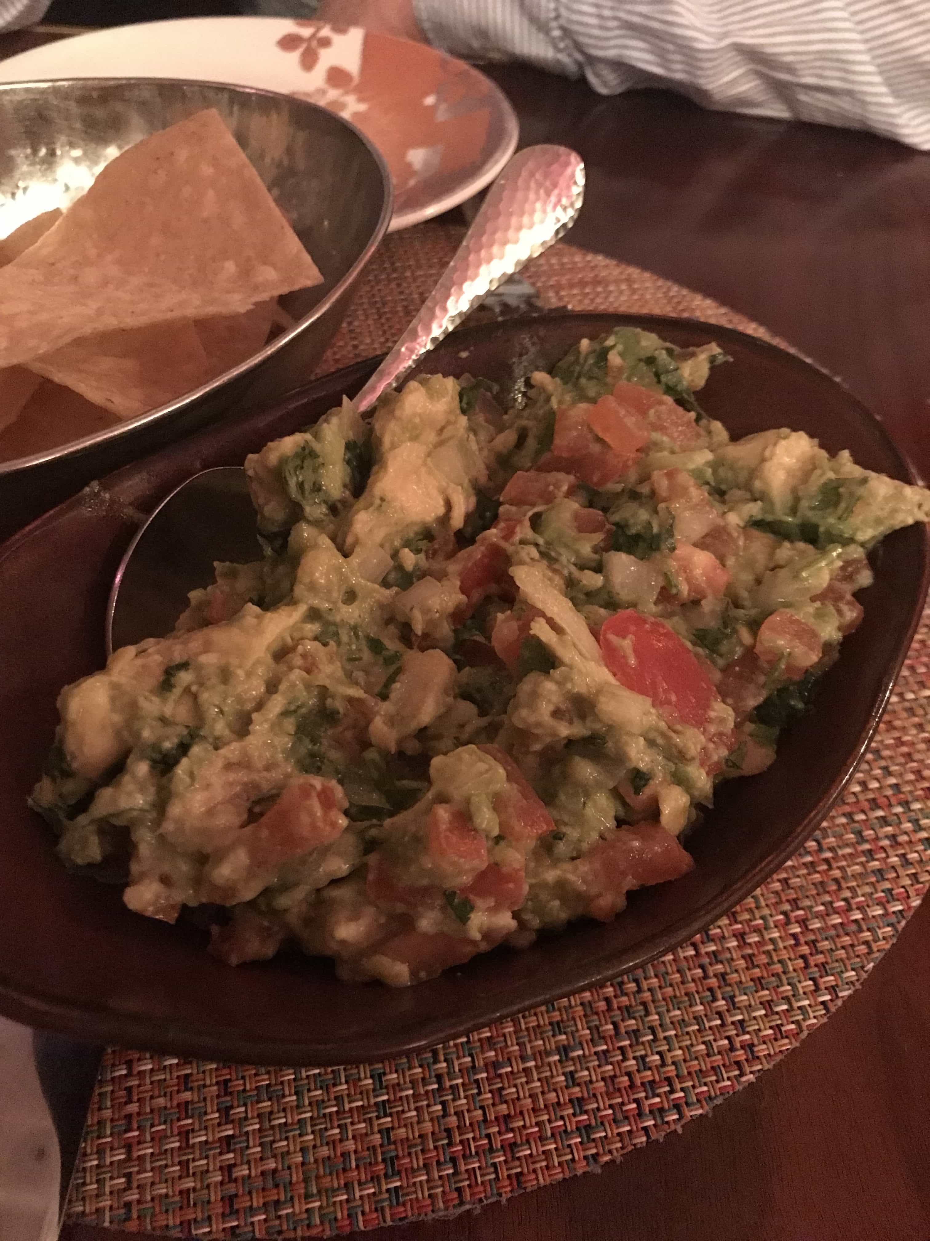A bowl of food on a plate
