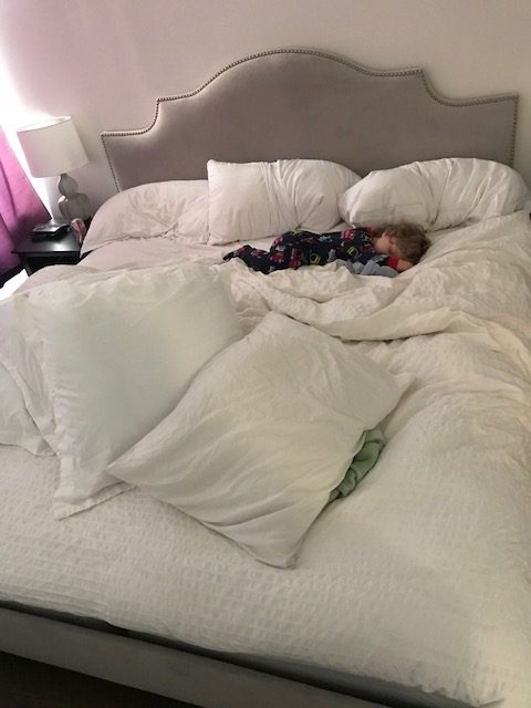 Eddie in bed