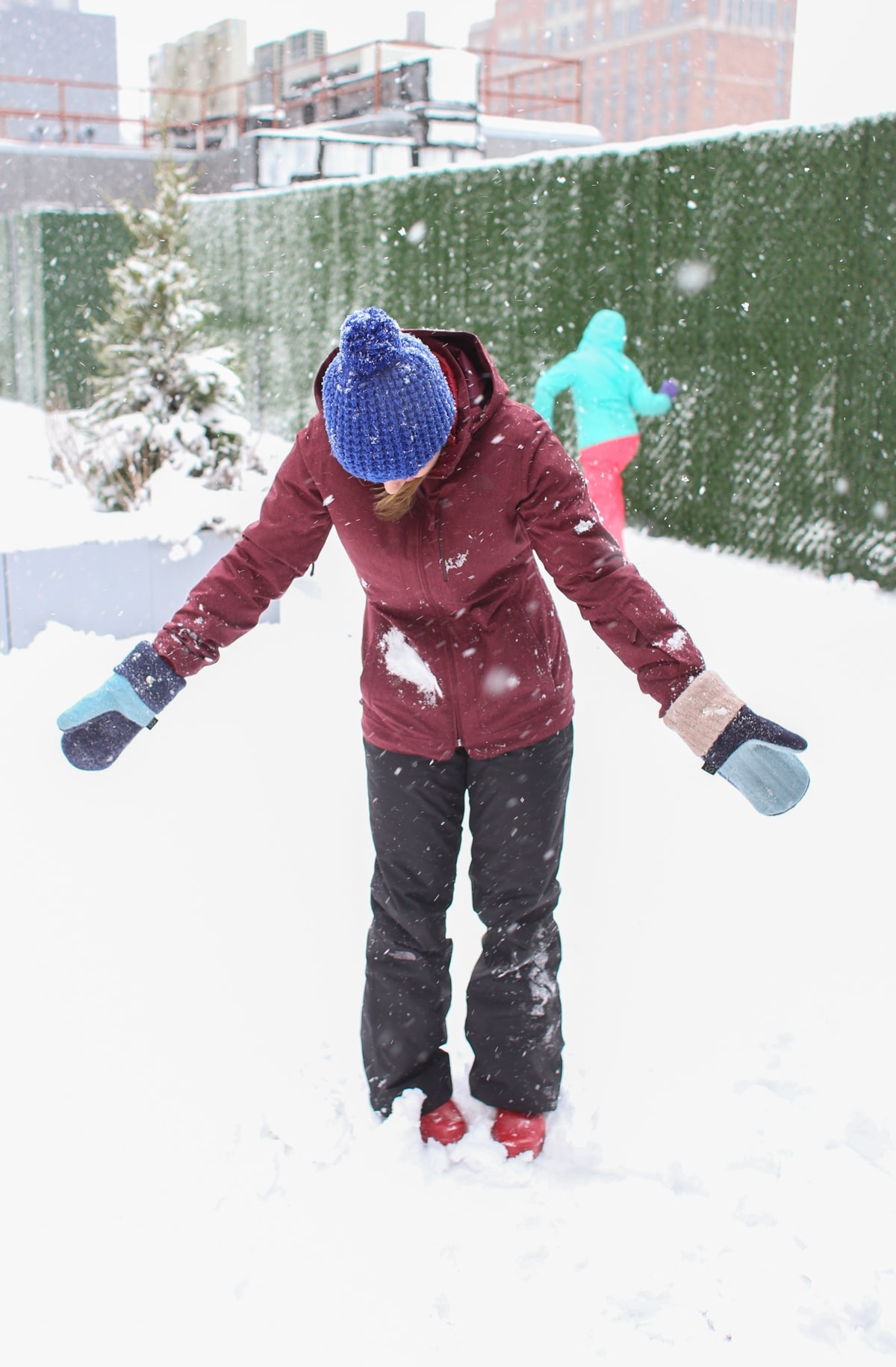 Lauren in the snow