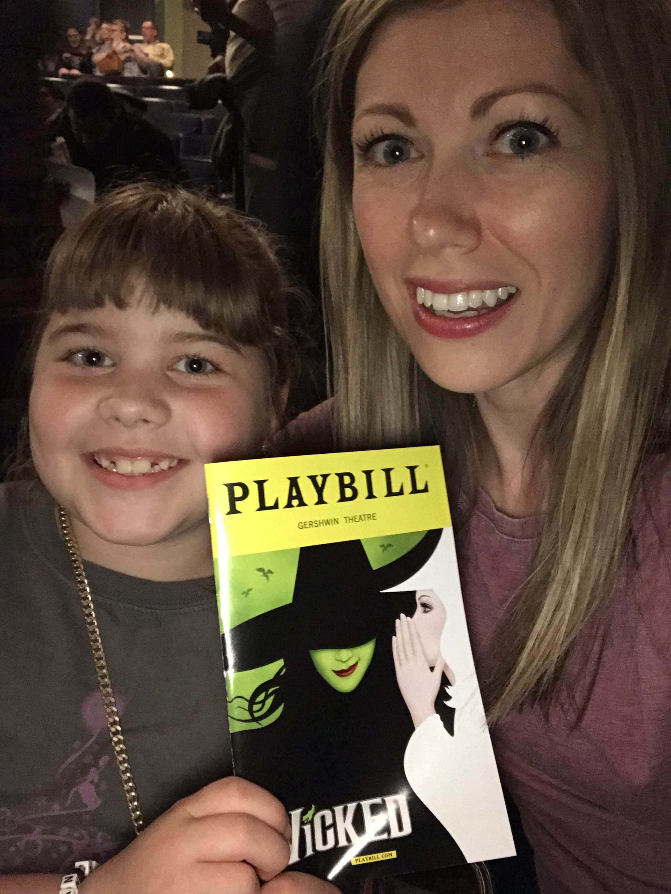 Lauren and Brooke at Wicked