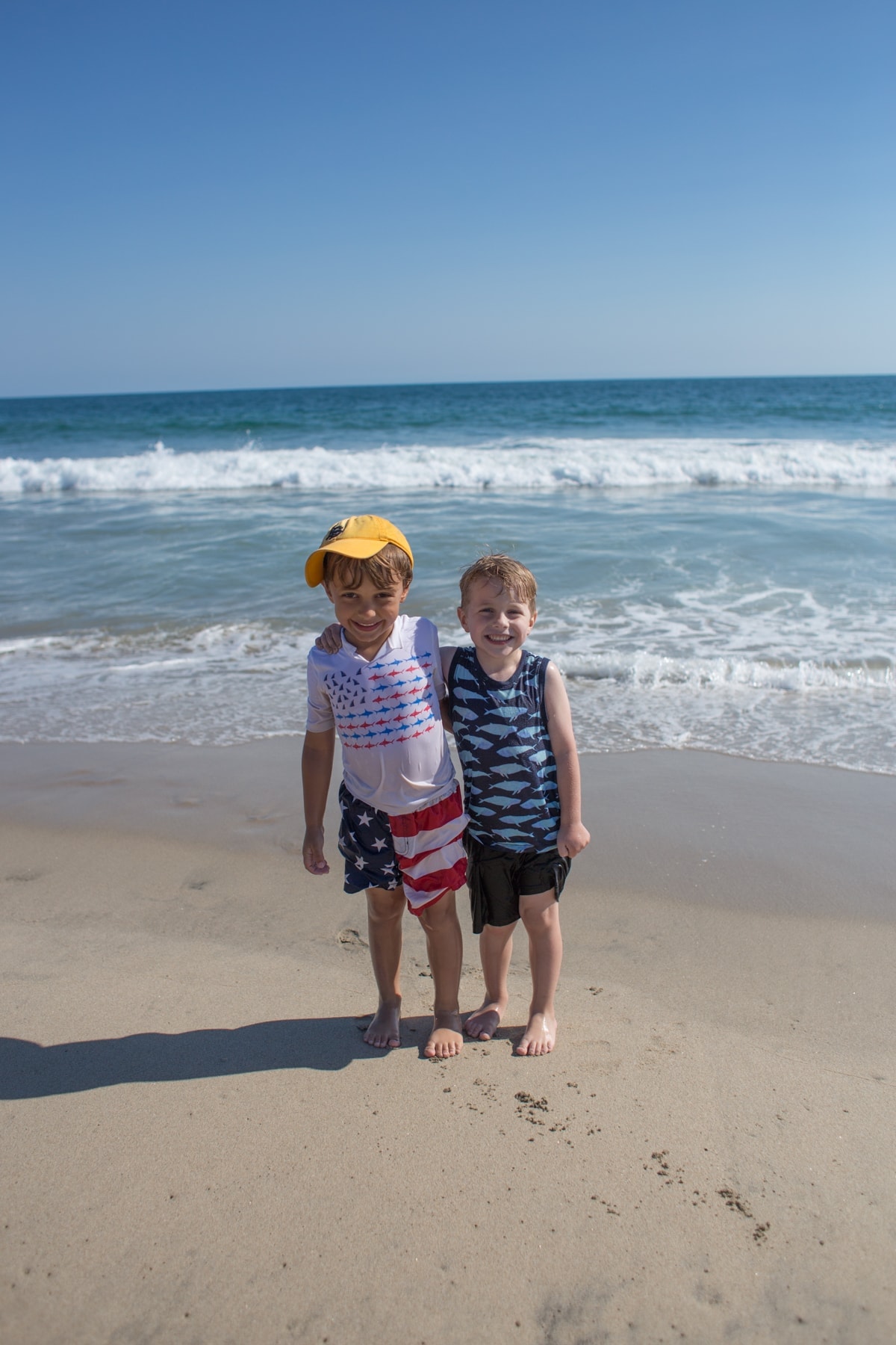 Young boys at the beach