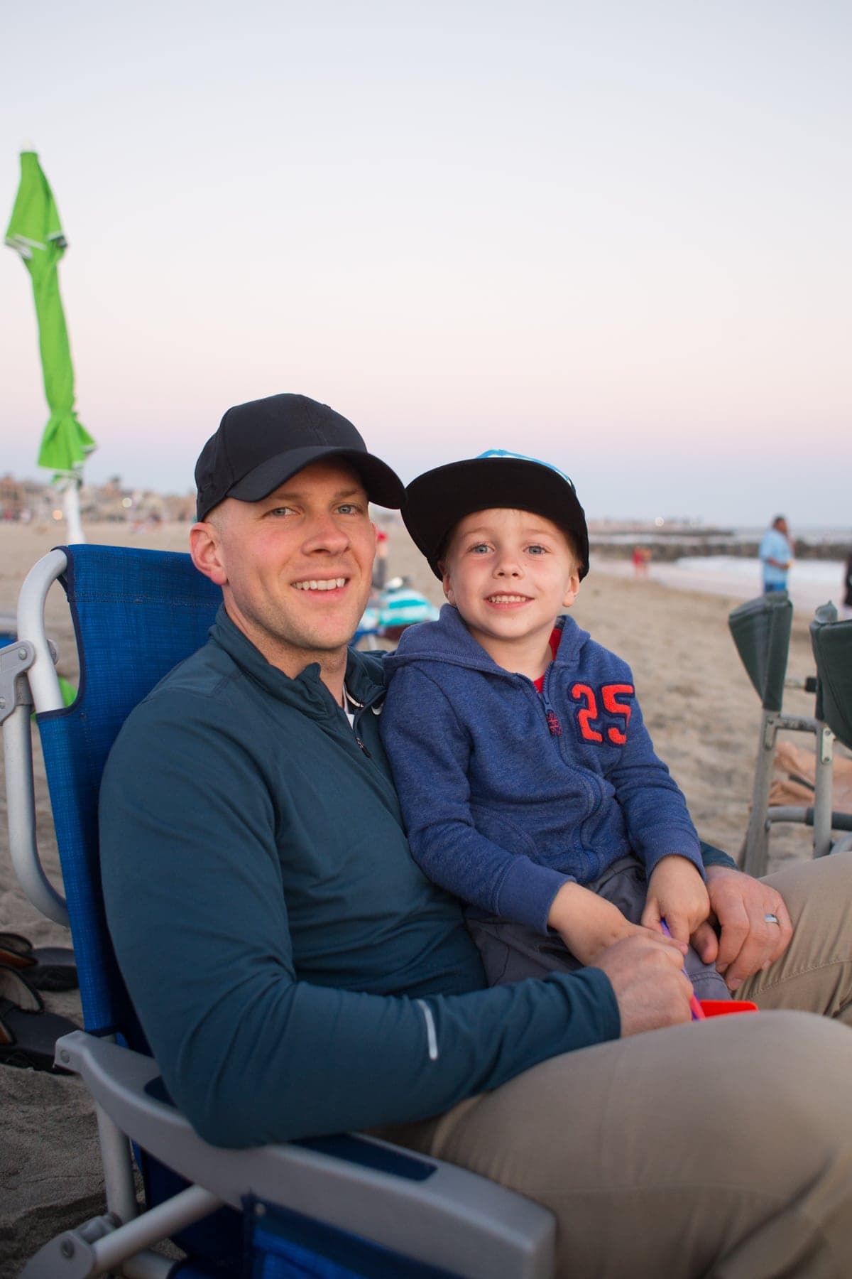 Gordon and Blake at the beach