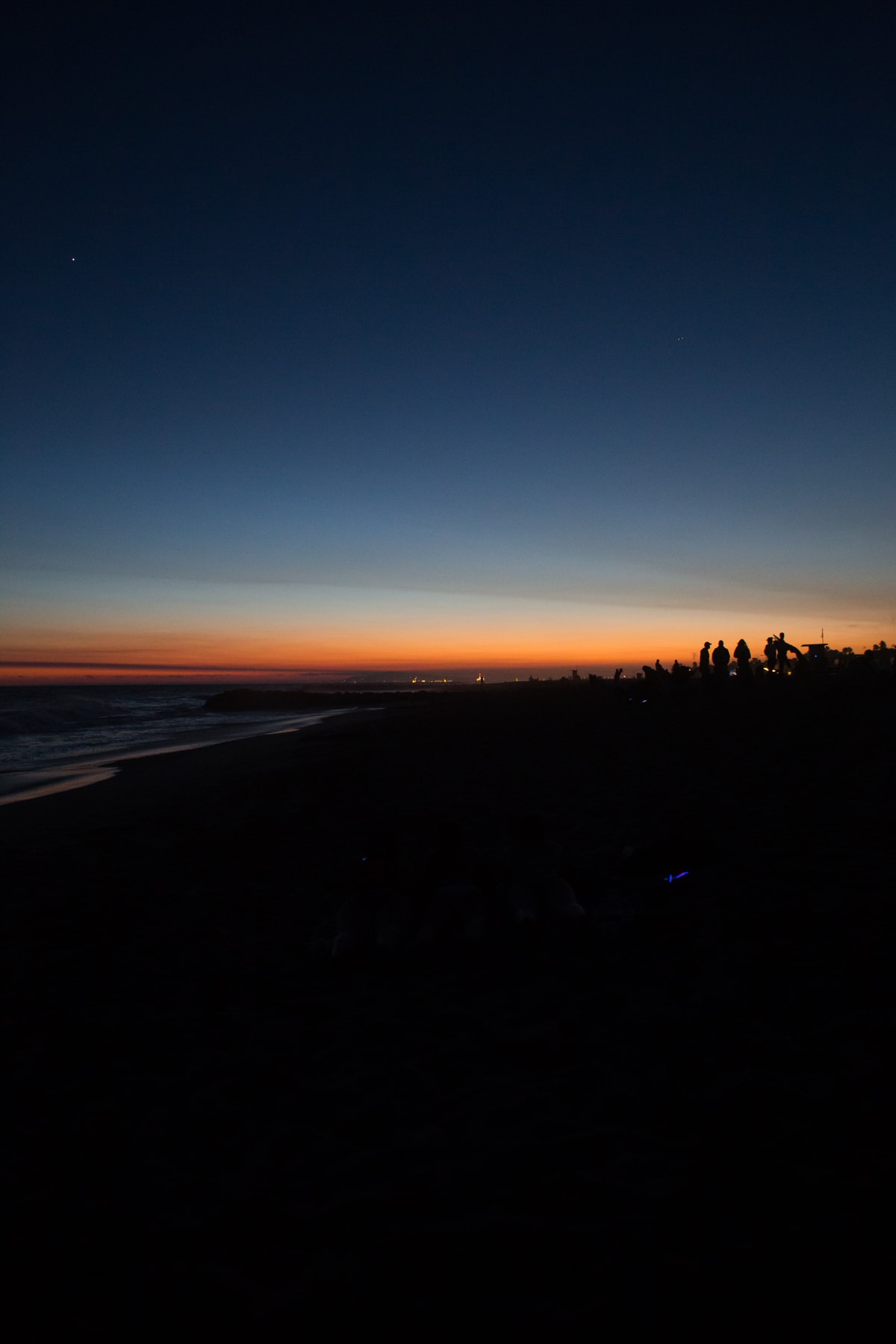 A sunset over a body of water