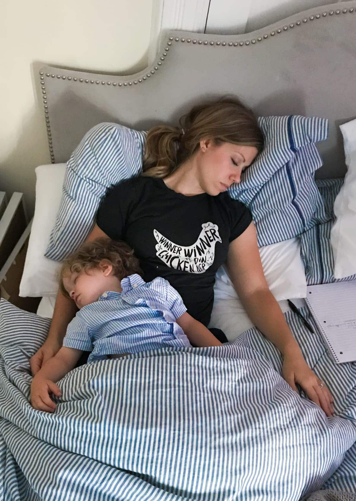 Lauren asleep with Eddie