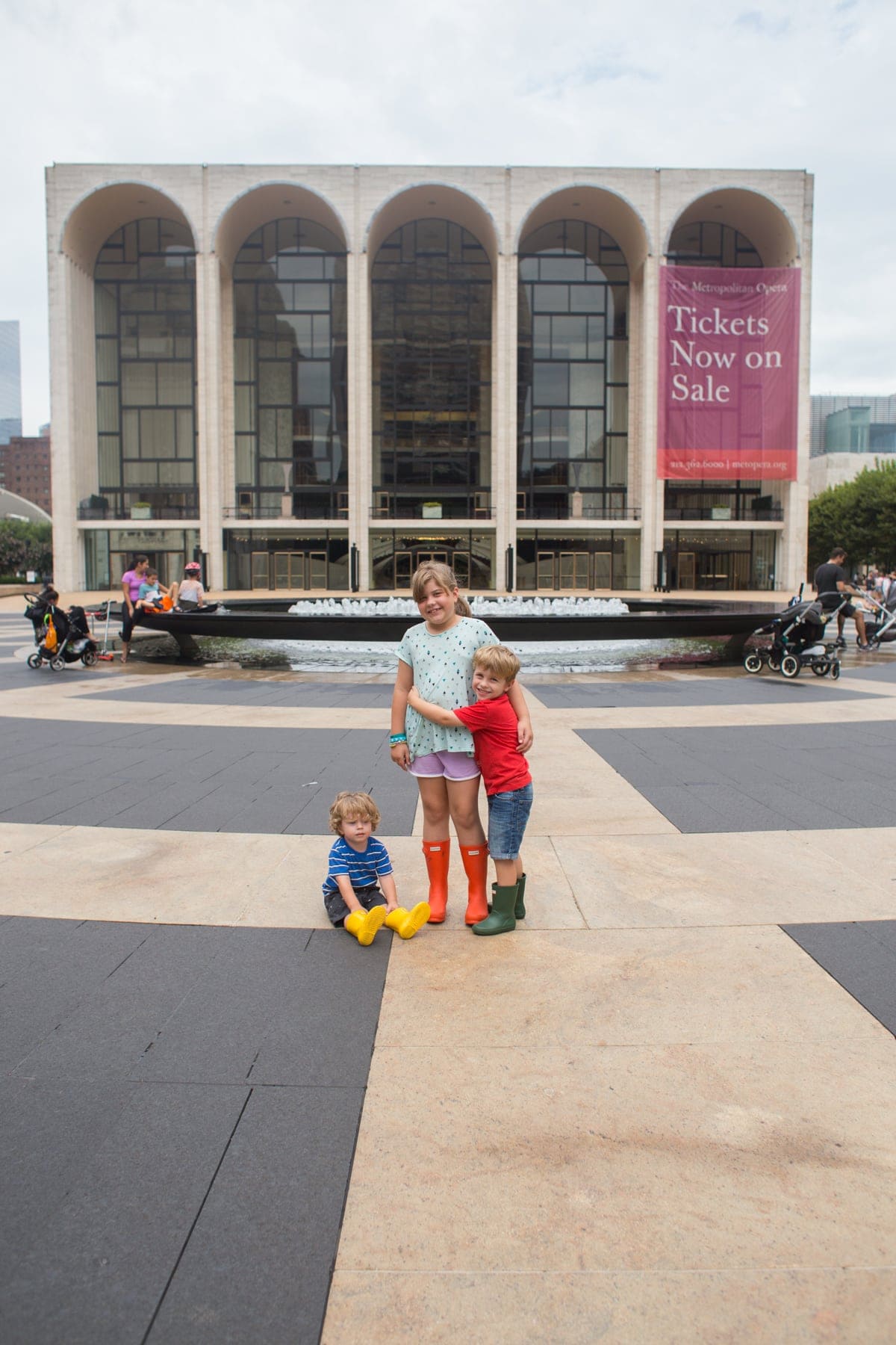 The kids at the Lincoln center
