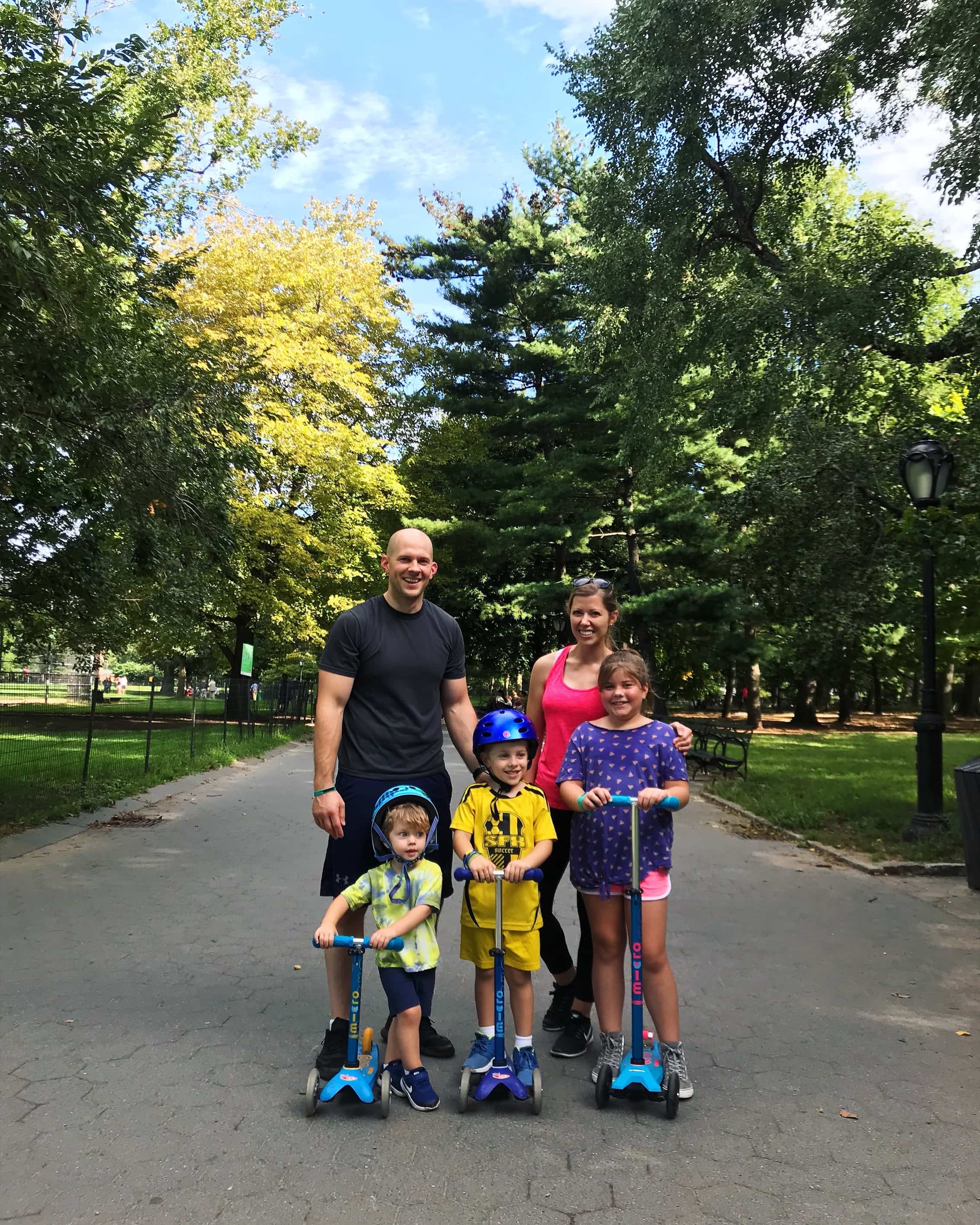 Brennan family outside