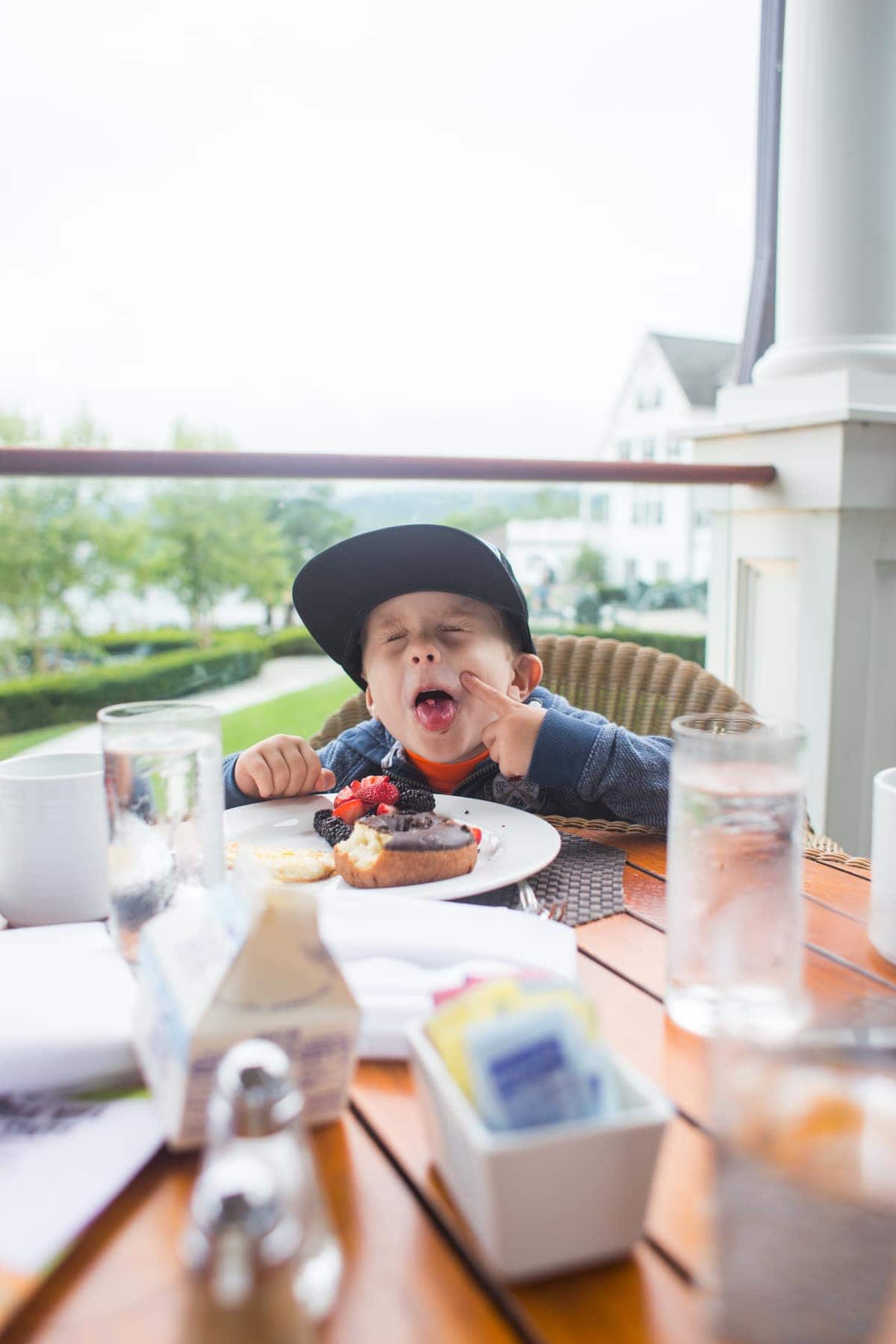 A person sitting at a table
