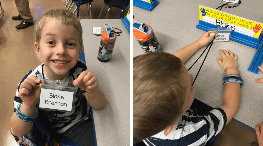 Blake at school