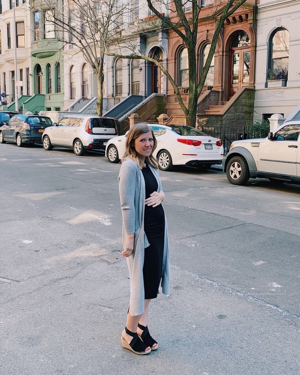 Lauren standing in the street
