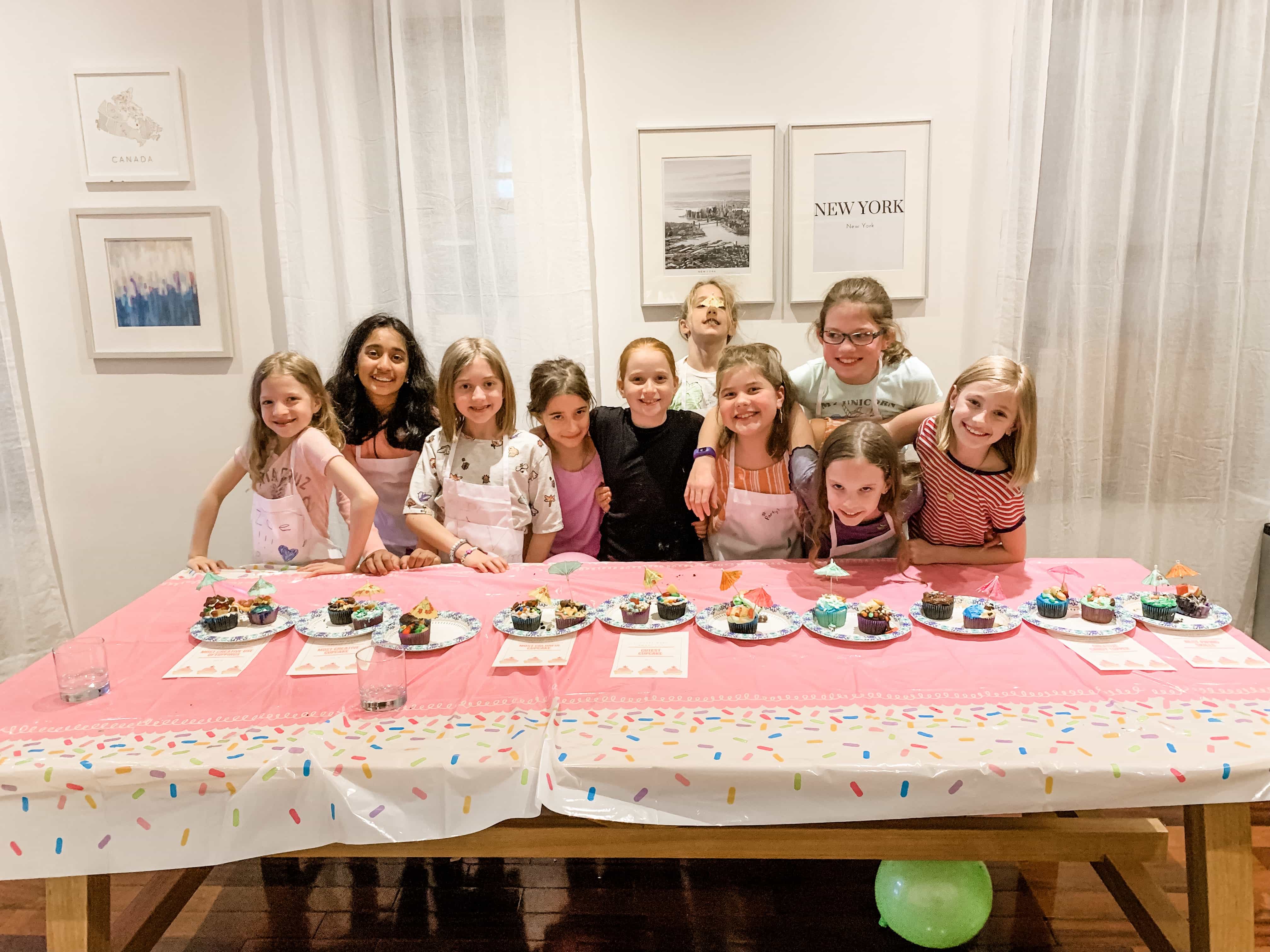 Brooke and her friends cupcake party