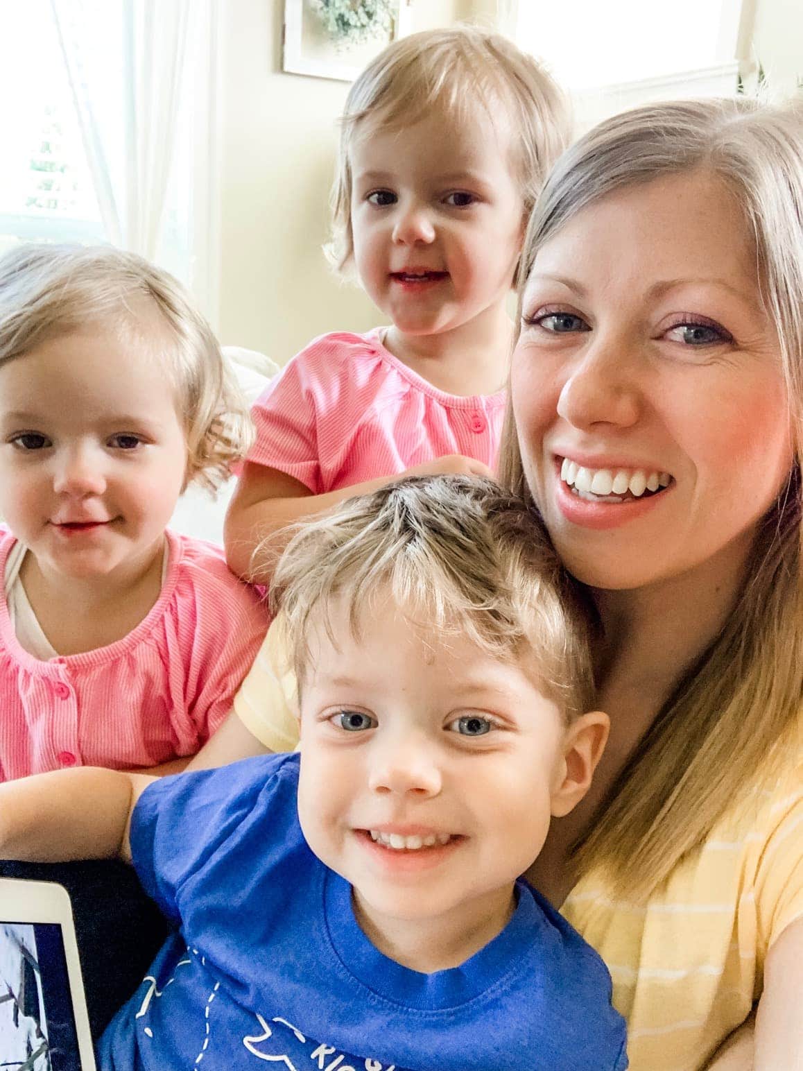 Lauren Eddie and twin girls