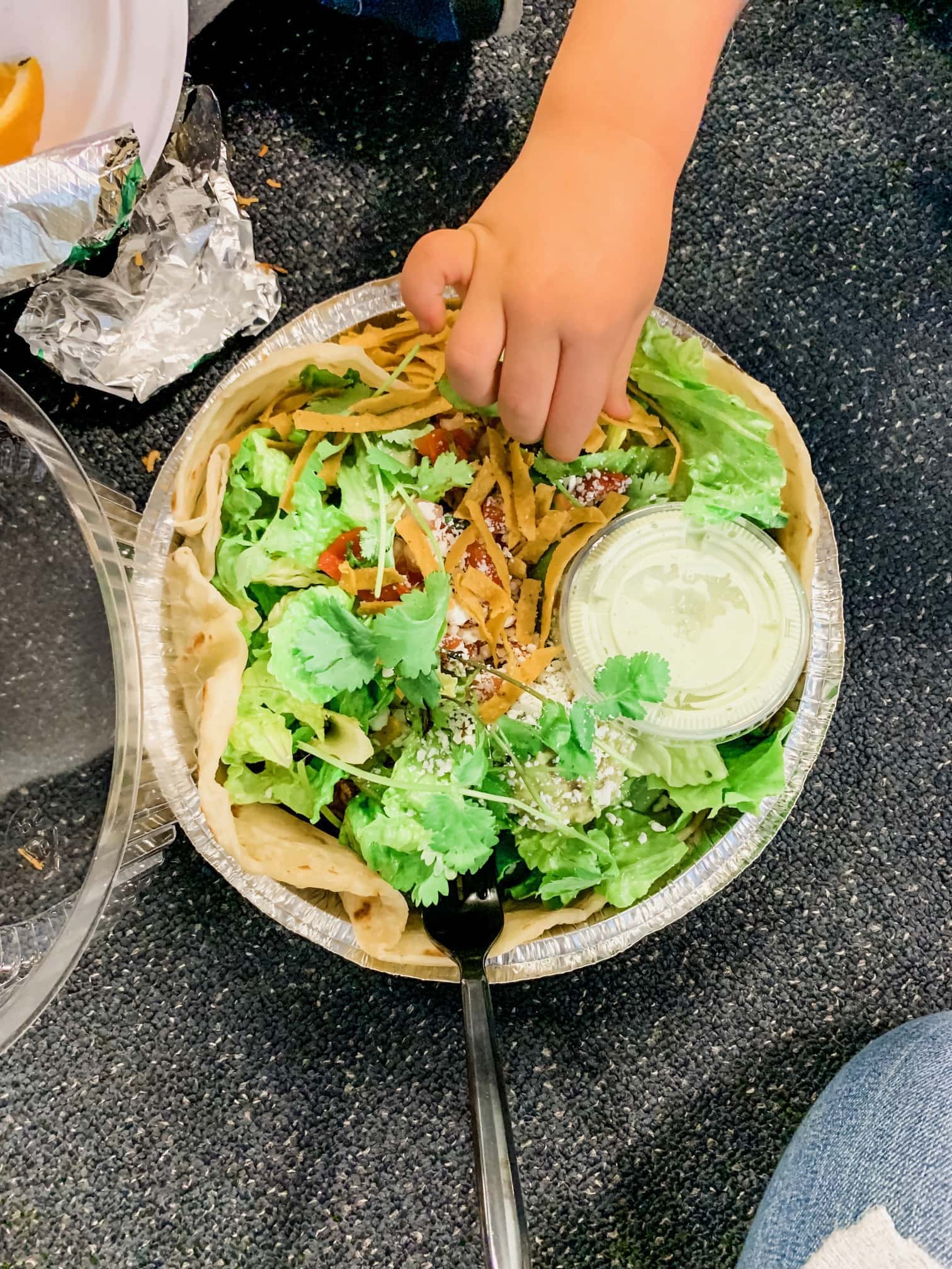A bowl of salad