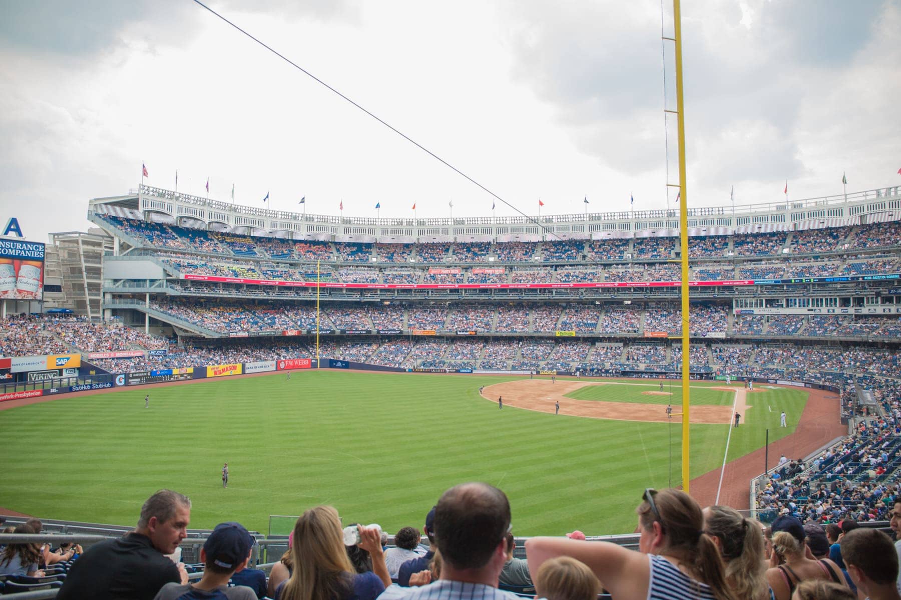 NY Yankees game from the seats
