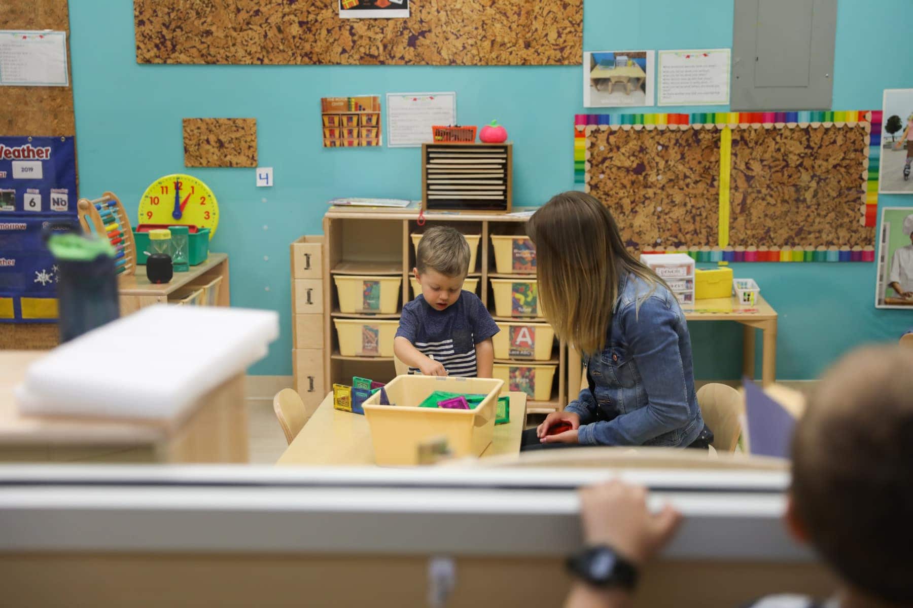 Lauren and Eddie in preschool