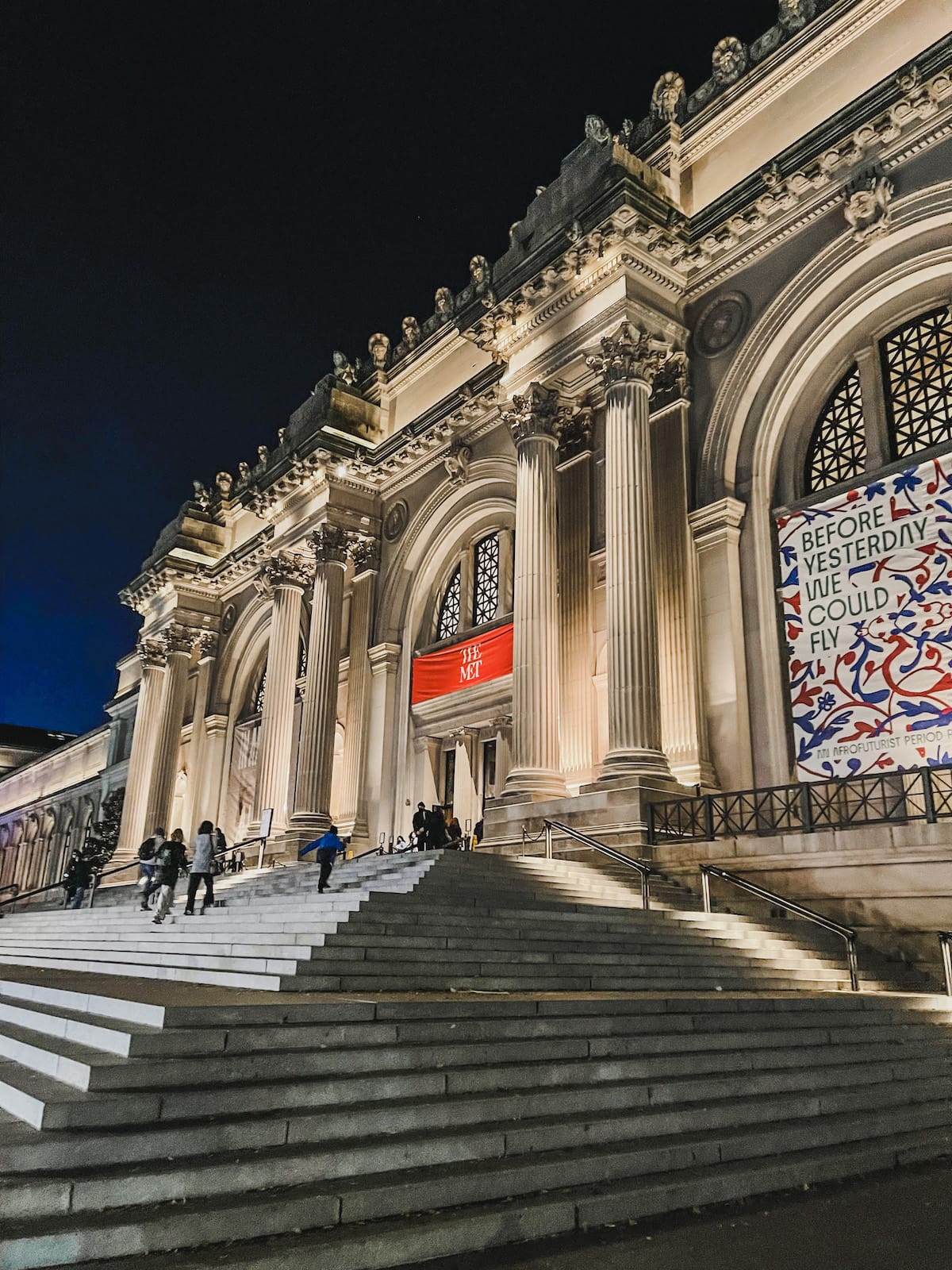 the MET at night