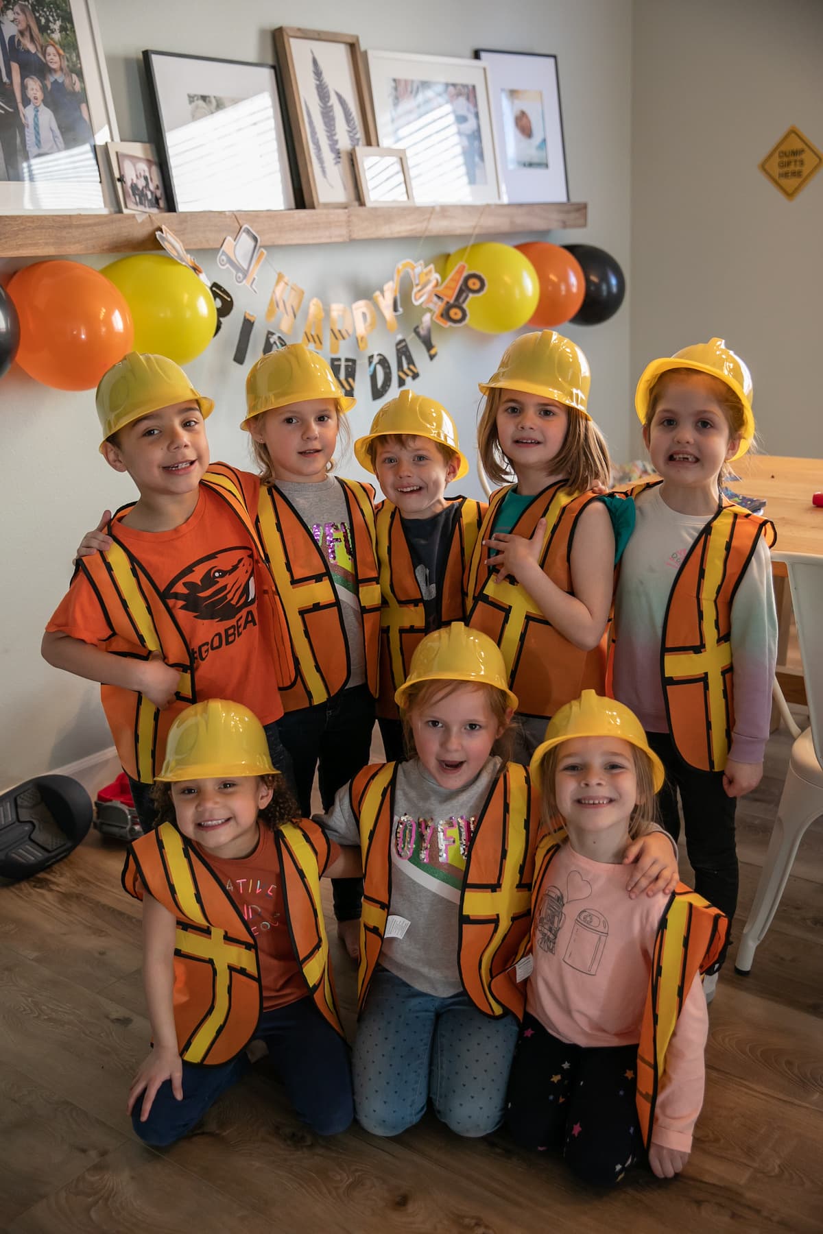 kids construction birthday party