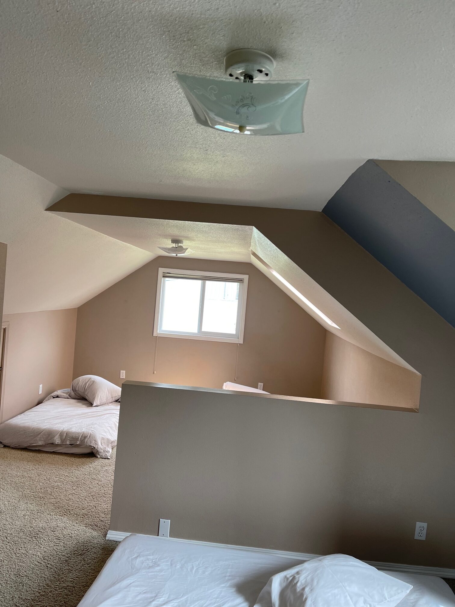 empty bedroom in beach house