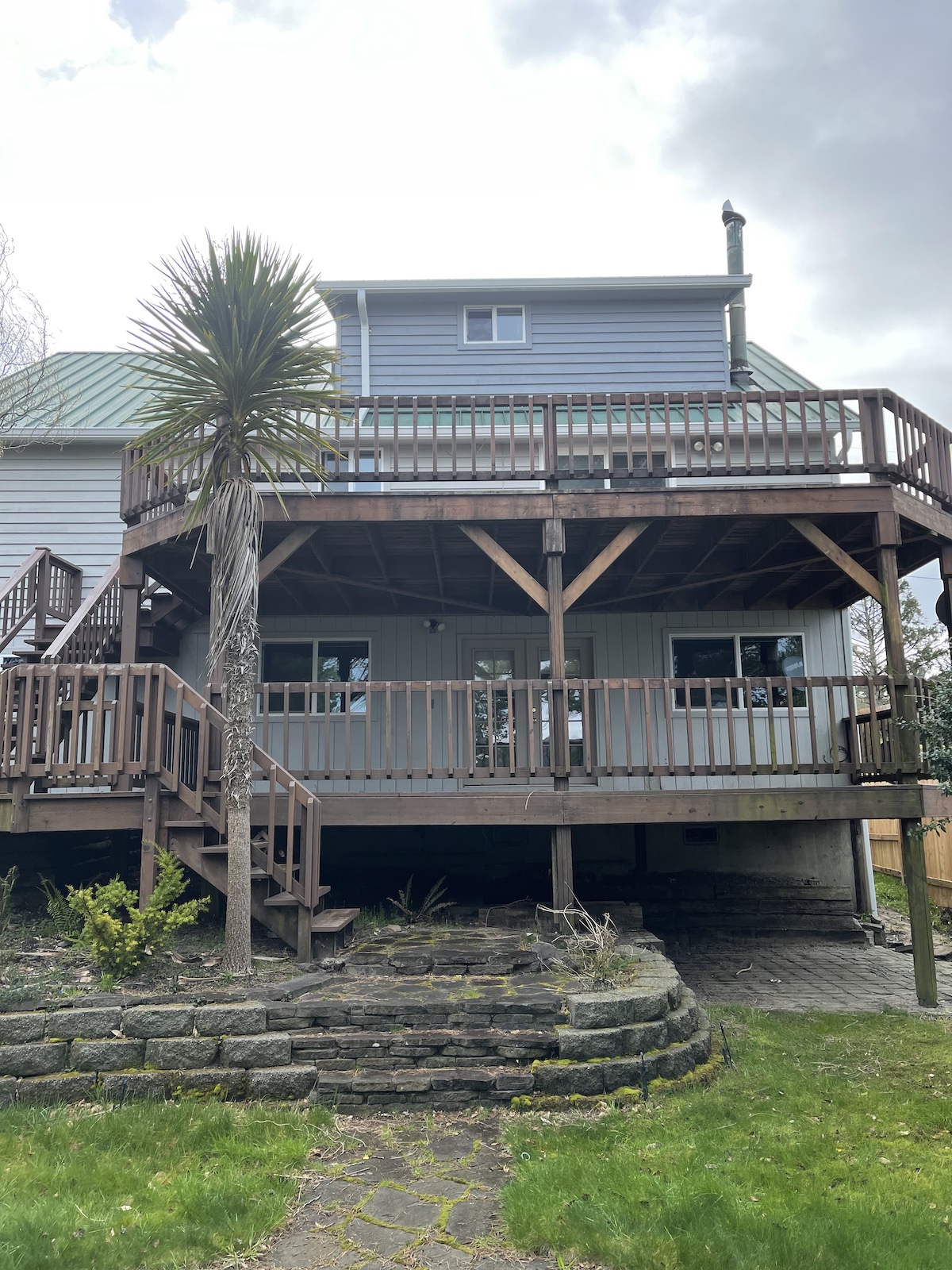 two back decks