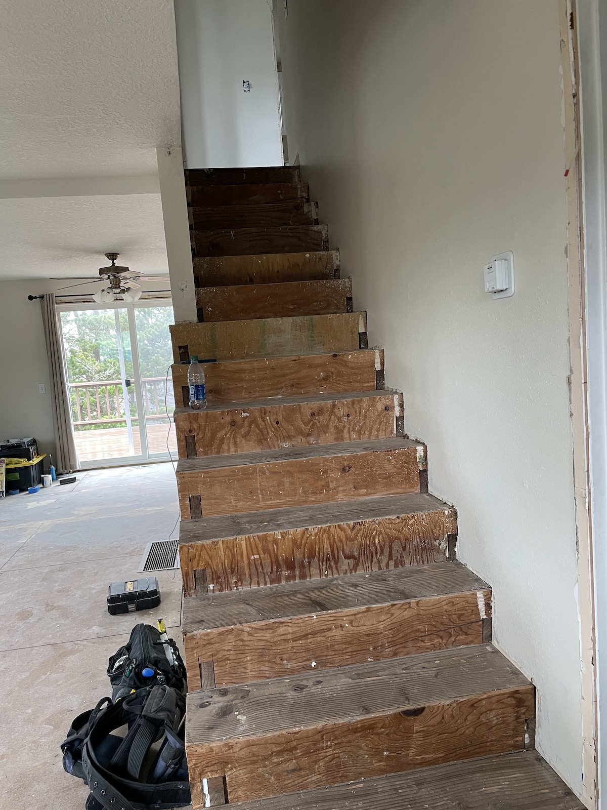 demo'd stairs